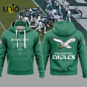 NFL Philadelphia Eagles Brotherly Shove Green Hoodie, Jogger, Cap Special Edition