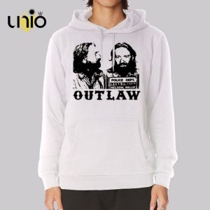Outlaw Police Dept Vintage Willie Nelson Hoodie