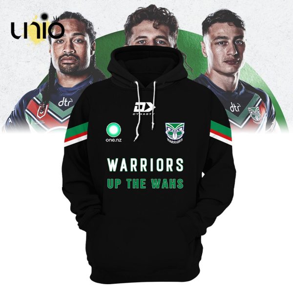 Limited 2023 New Zealand Warriors Up The Wash NRL Black Hoodie, Jogger, Cap