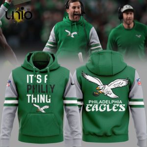 NFL Philadelphia Eagles IT’S A PHILLY THING Kelly Green Hoodie, Jogger, Cap