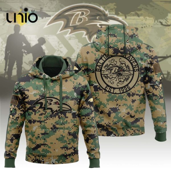 NFL Baltimore Ravens Salute To Service For Veterans Hoodie, Jogger, Cap Limited Edition