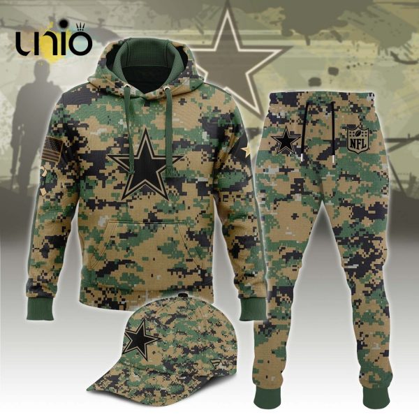 NFL Dallas Cowboys Salute To Service For Veterans Hoodie, Jogger, Cap Limited Edition