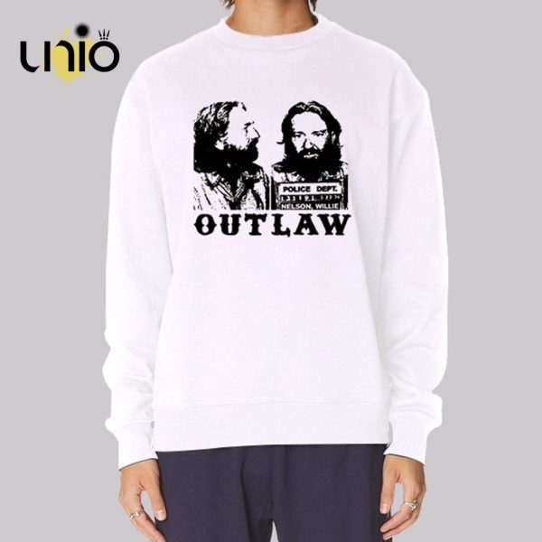 Outlaw Police Dept Vintage Willie Nelson Hoodie