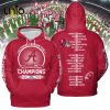 SEC Football 2023 Conference Alabama Crimson Tide White Champions Hoodie 3D
