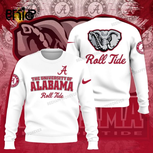 The University Of Alabama Roll Tide Sports White Champions Hoodie 3D