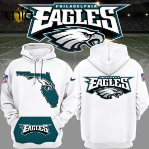 Special Edition NFL Footlball Philadelphia Eagles White Hoodie, Jogger, Cap Limited