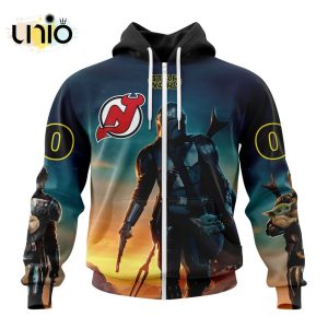 NHL New Jersey Devils Special Star Wars The Mandalorian Design Hoodie 3D