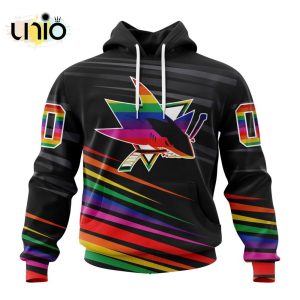 NHL San Jose Sharks Special Pride Design Hockey Is For Everyone Hoodie 3D