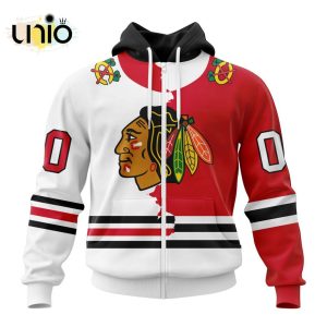 NHL Chicago Blackhawks Personalize 2024 Home Mix Away Kits Hoodie 3D