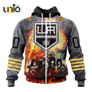 NHL Los Angeles Kings Special Mix KISS Band Design Hoodie 3D