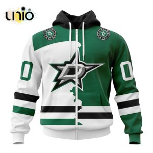 NHL Dallas Stars Personalize 2024 Home Mix Away Kits Hoodie 3D