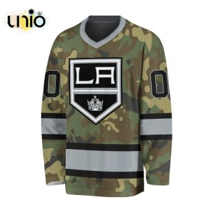 Custom NHL Los Angeles Kings Special Camo Design V-neck Long Sleeve