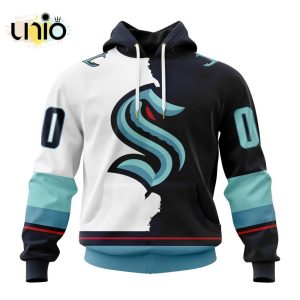 NHL Seattle Kraken Personalize 2024 Home Mix Away Kits Hoodie 3D