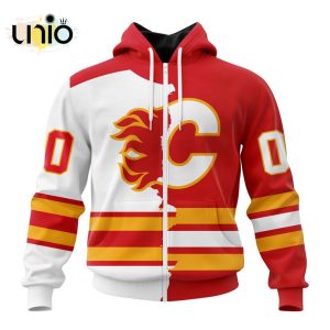 NHL Calgary Flames Personalize 2024 Home Mix Away Kits Hoodie 3D