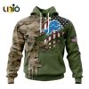 Custom NFL Denver Broncos Special Camo Design For Veterans Day Hoodie 3D