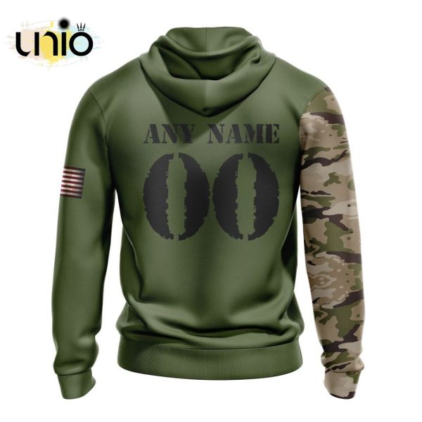 Custom NFL Green Bay Packers Special Camo Design For Veterans Day Hoodie 3D