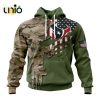 Custom NFL Detroit Lions Special Camo Design For Veterans Day Hoodie 3D