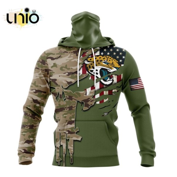 Custom NFL Jacksonville Jaguars Special Camo Design For Veterans Day Hoodie 3D