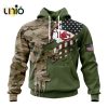 Custom NFL Las Vegas Raiders Special Camo Design For Veterans Day Hoodie 3D