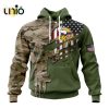 Custom NFL Miami Dolphins Special Camo Design For Veterans Day Hoodie 3D