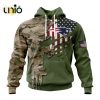 Custom NFL Minnesota Vikings Special Camo Design For Veterans Day Hoodie 3D