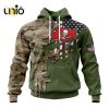 Custom NFL Seattle Seahawks Special Camo Design For Veterans Day Hoodie 3D