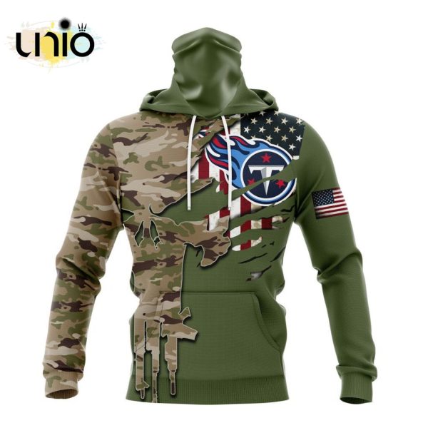 Custom NFL Tennessee Titans Special Camo Design For Veterans Day Hoodie 3D