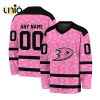 Custom NHL Anaheim Ducks Special Camo Design V-neck Long Sleeve