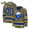 Custom NHL Buffalo Sabres Special Pink V-neck Long Sleeve