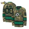 Custom NHL Columbus Blue Jackets Special St.Patrick’s Day Design Vneck Long Sleeve