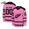 Custom NHL Detroit Red Wings Special St.Patrick’s Day Design Vneck Long Sleeve