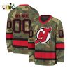 Custom NHL New Jersey Devils Special Pink V-neck Long Sleeve