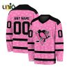 Custom NHL Pittsburgh Penguins Special St.Patrick’s Day Design Vneck Long Sleeve