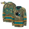 Custom NHL San Jose Sharks Special Pink V-neck Long Sleeve