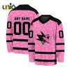 Custom NHL San Jose Sharks Special Camo Design V-neck Long Sleeve