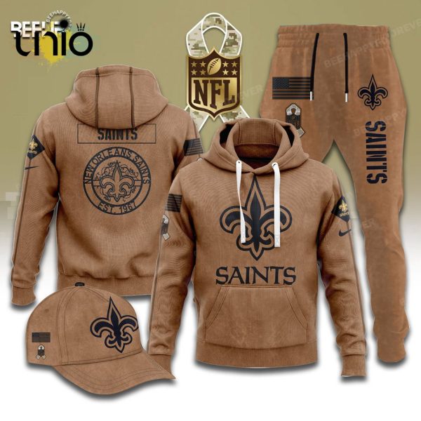 New Orleans Saints Salute To Service Veterans Hoodie, Jogger, Cap