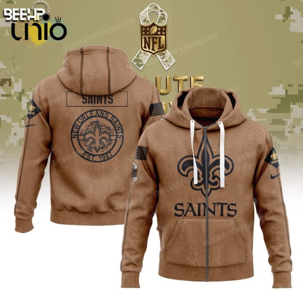 New Orleans Saints Salute To Service Veterans Hoodie, Jogger, Cap