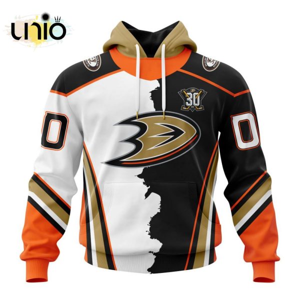 NHL Anaheim Ducks Personalize 2024 Home Mix Away Kits Hoodie 3D