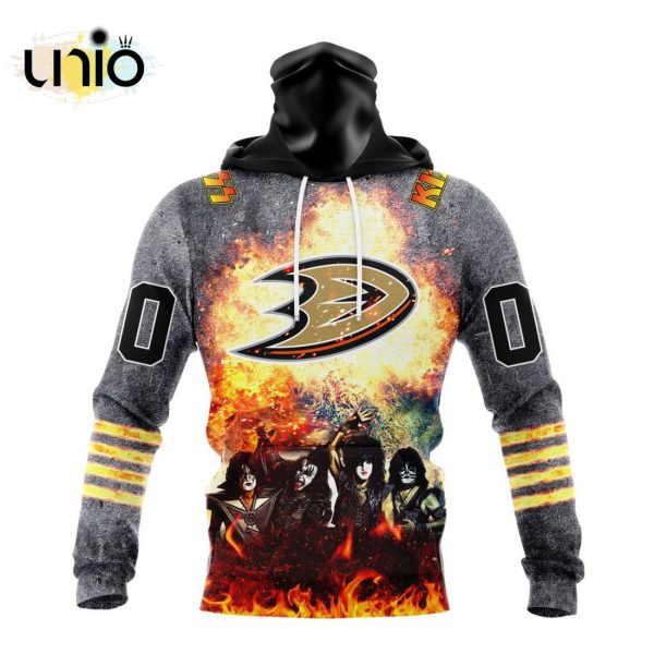 NHL Anaheim Ducks Special Mix KISS Band Design Hoodie 3D