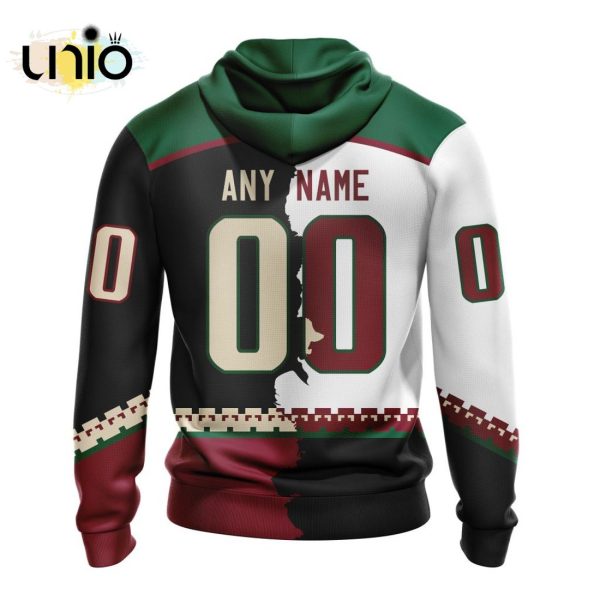 NHL Arizona Coyotes Personalize 2024 Home Mix Away Kits Hoodie 3D