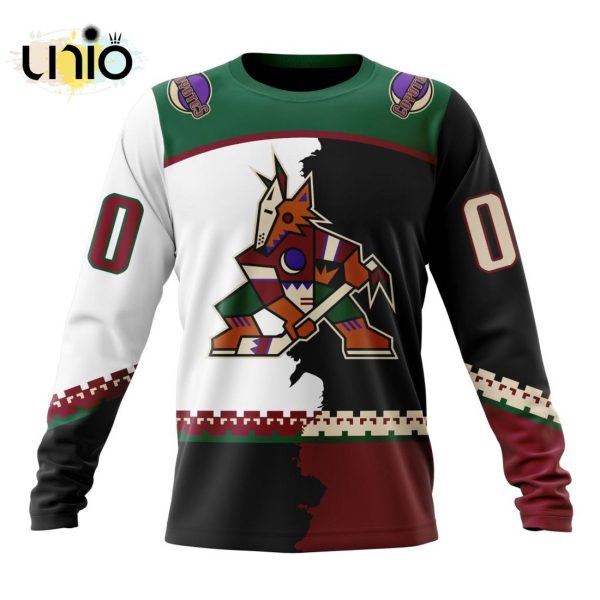 NHL Arizona Coyotes Personalize 2024 Home Mix Away Kits Hoodie 3D