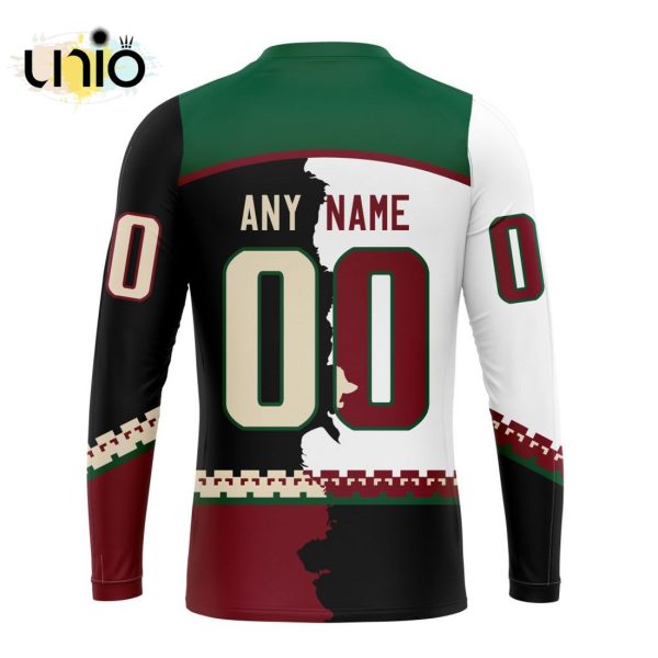 NHL Arizona Coyotes Personalize 2024 Home Mix Away Kits Hoodie 3D