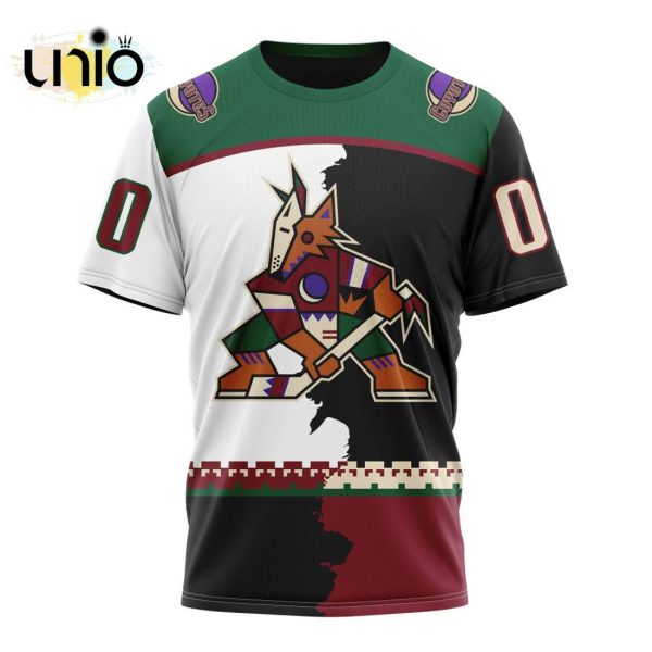 NHL Arizona Coyotes Personalize 2024 Home Mix Away Kits Hoodie 3D