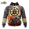 NHL Boston Bruins Personalize 2024 Home Mix Away Kits Hoodie 3D