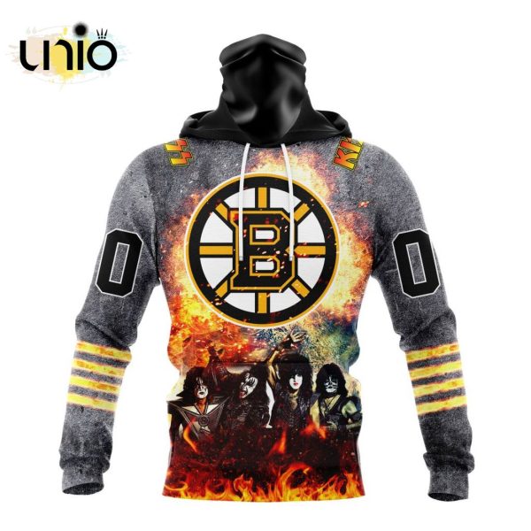 NHL Boston Bruins Special Mix KISS Band Design Hoodie 3D