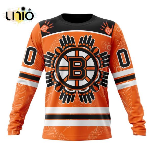 NHL Boston Bruins Special National Day For Truth And Reconciliation Design Hoodie 3D