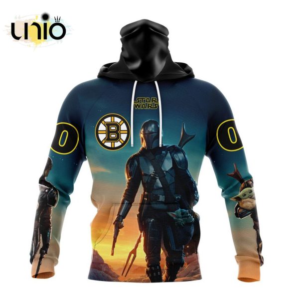 NHL Boston Bruins Special Star Wars The Mandalorian Design Hoodie 3D