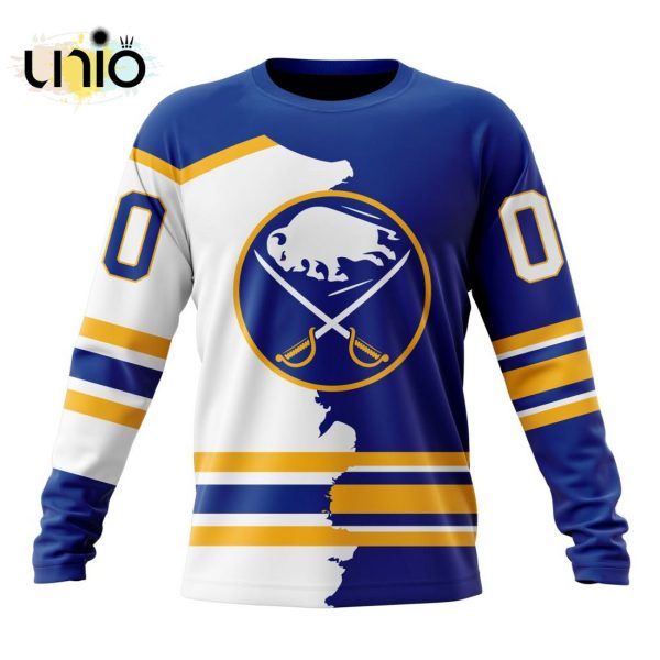 NHL Buffalo Sabres Personalize 2024 Home Mix Away Kits Hoodie 3D