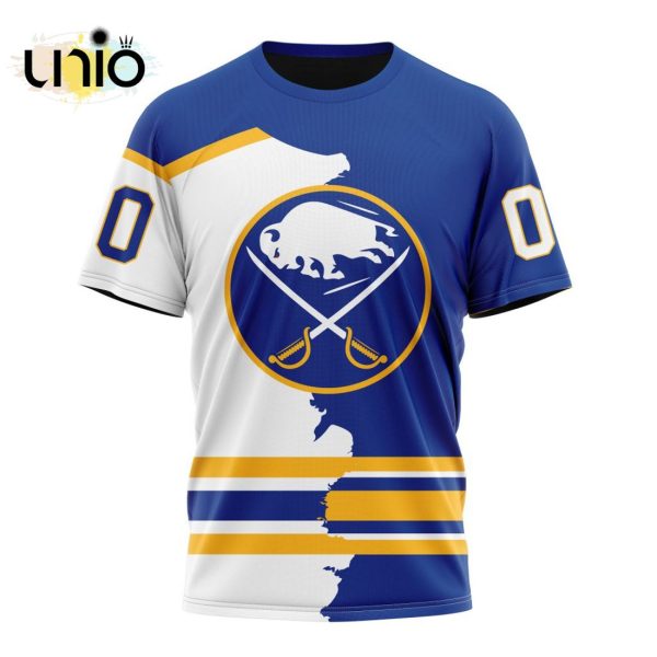 NHL Buffalo Sabres Personalize 2024 Home Mix Away Kits Hoodie 3D