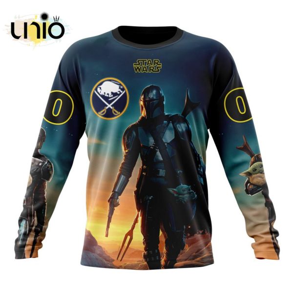 NHL Buffalo Sabres Special Star Wars The Mandalorian Design Hoodie 3D